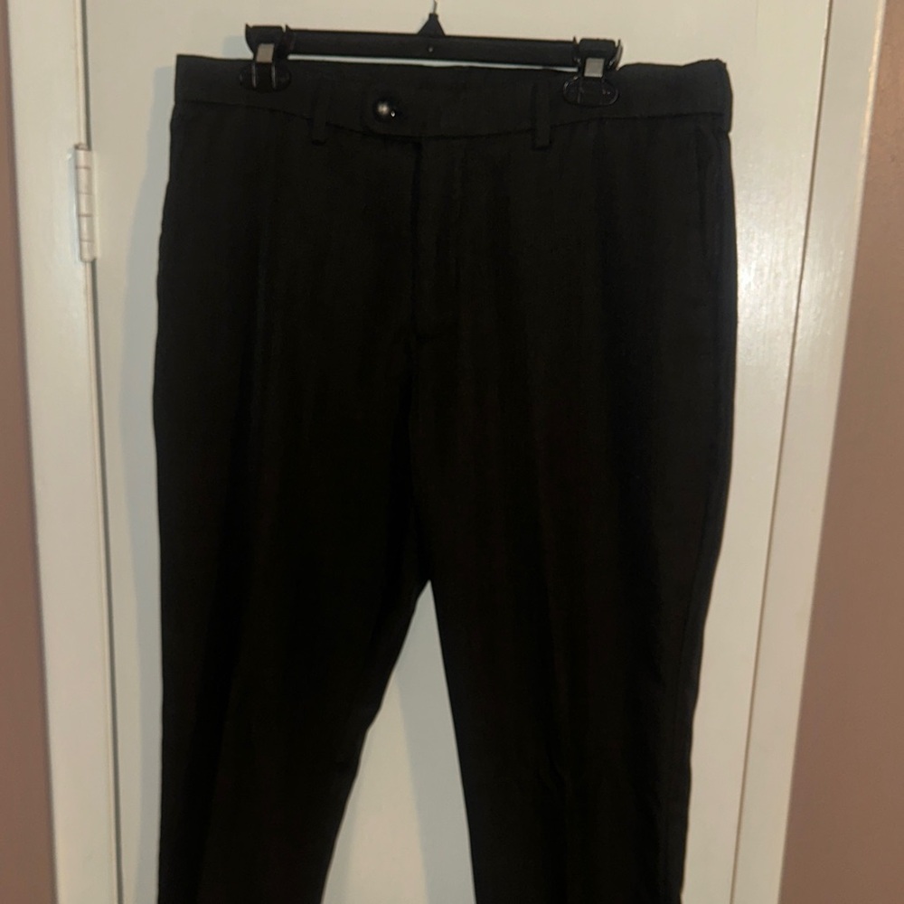 Perry Ellis Men's Black Dress Pants